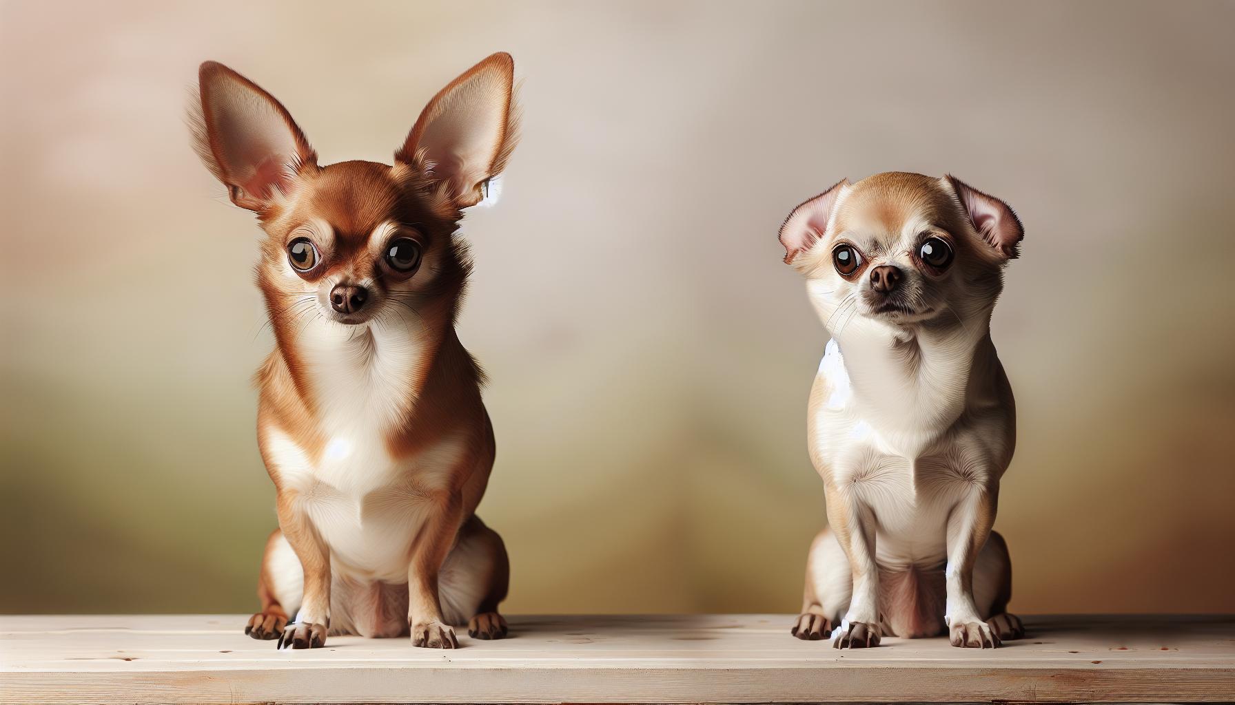 Comparing Deer Head and Apple Head Chihuahuas